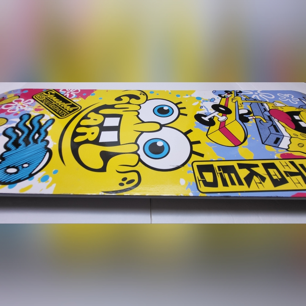 SpongeBob Skateboard With Wall hanging Decor For Room Cool New